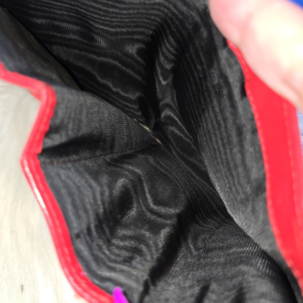 Prada Red Leather Bi Fold Wallet - Picture 5 of 6